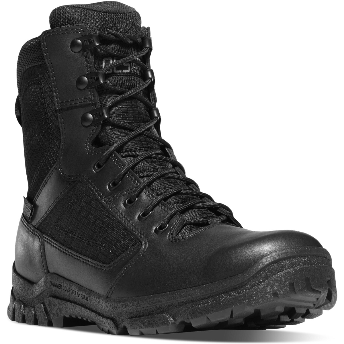 Danner Lookout 8 Black Boots Mens - South Africa 93174TKRM